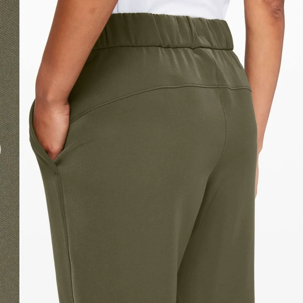 NEW Lululemon On The Fly Pant *Woven Dark Olive 23